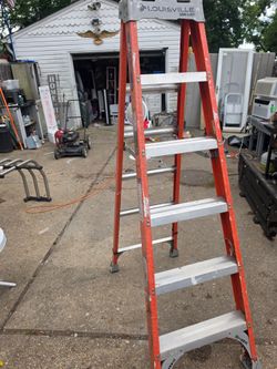 300 lb weight limit 6 ft fiberglass ladder the price is firm