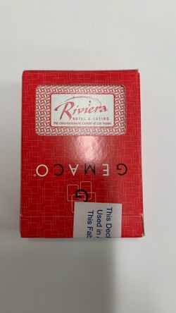 Used playing cards from riviera hotel Las Vegas