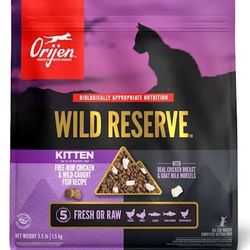 BRAND NEW ORIJEN CAT FOOD 4 POUNDS ANY TYPE