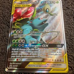Nintendo Pokemon Trading Card - Venusaur & Celebi GX