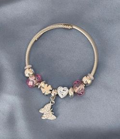 Stainless Steel Trendy Charm Bangle