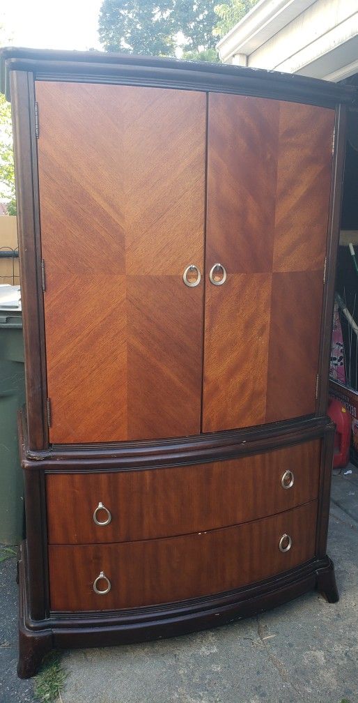 wood dresser or armoire