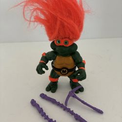Vintage Turtle Troll MIKE Teenage Mutant Ninja Turtles TMNT 1993 Michelangelo