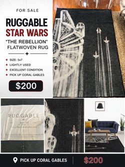 Ruggable Star Wars The Rebellion Flatwoven Rug 5x7