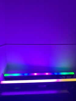 LED Stage Pixel Light Bar,60W 90 LEDs RGB DMX DJ Stage Wash Light Bar Side with Screw Seamless Stitching Design DMX Lights Strip for Event Stage Club