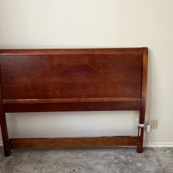 Queen-Sized Wood Headboard With Nuts And Bolts