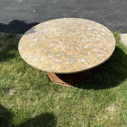 38” Marble Top Coffee Table