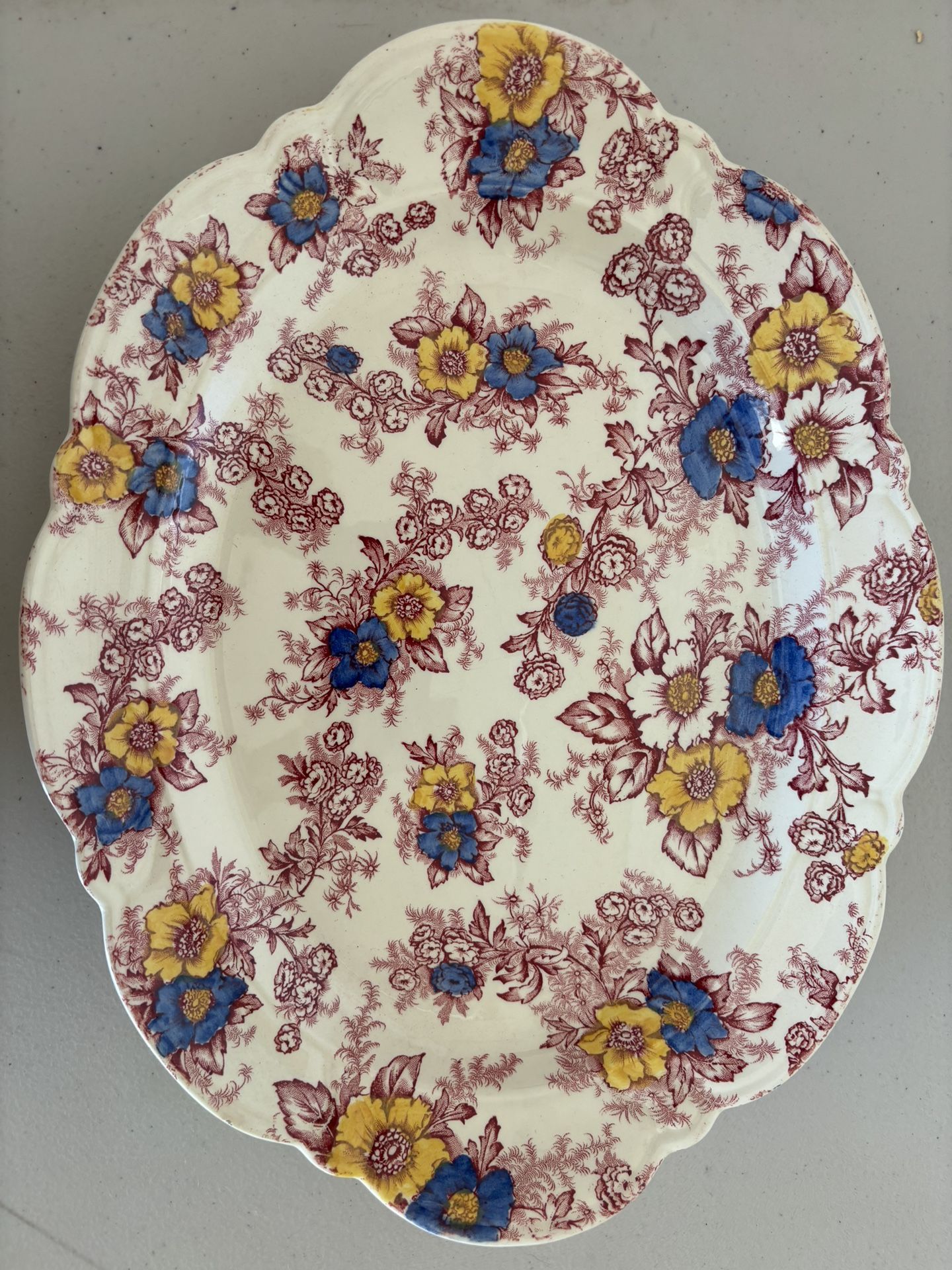 Flower China Plate