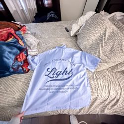 Blue Shirt Men Size 2XL