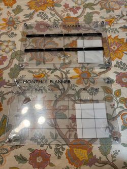 Monthly and weekly planner board