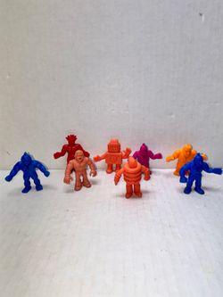 Lot Of 8 Vintage 1980s M.u.s.c.l.e. Muscle Man Figures