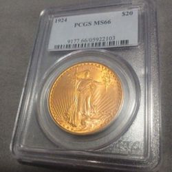 1924 Saint Gaudens Double Eagle MS 66