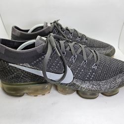 Nike Air Vapormax Flyknit Shoes Mens 11 Asphalt Running Athletic Workout Sneaker