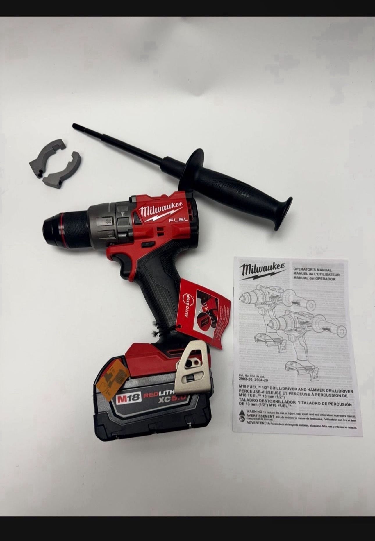 🔥Milwaukee M18 FUEL Gen-4 Brushless Hammer Drill 2904-20 + battery 5.0