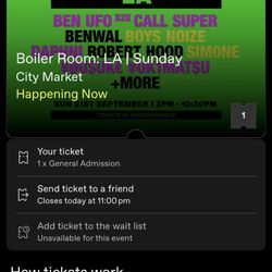 Boiler Room Sunday