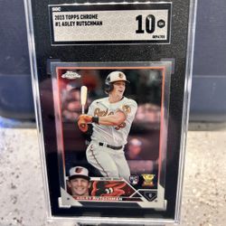 Adley Rutschman Topps Chrome Rookie SGC 10