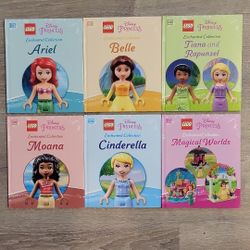 Disney Princess Lego Books 6 Piece
