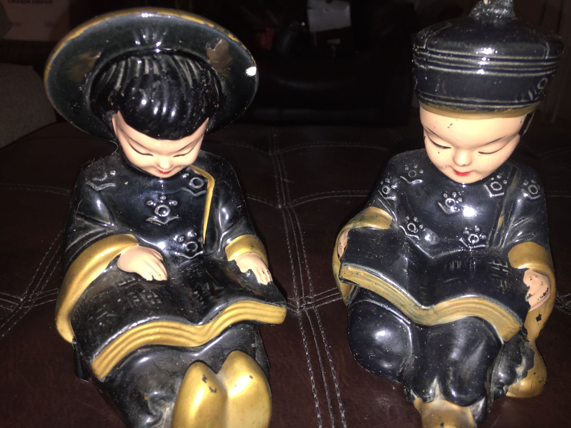 Antique bookends/statues