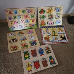 5 Melissa And Doug Puzzles 