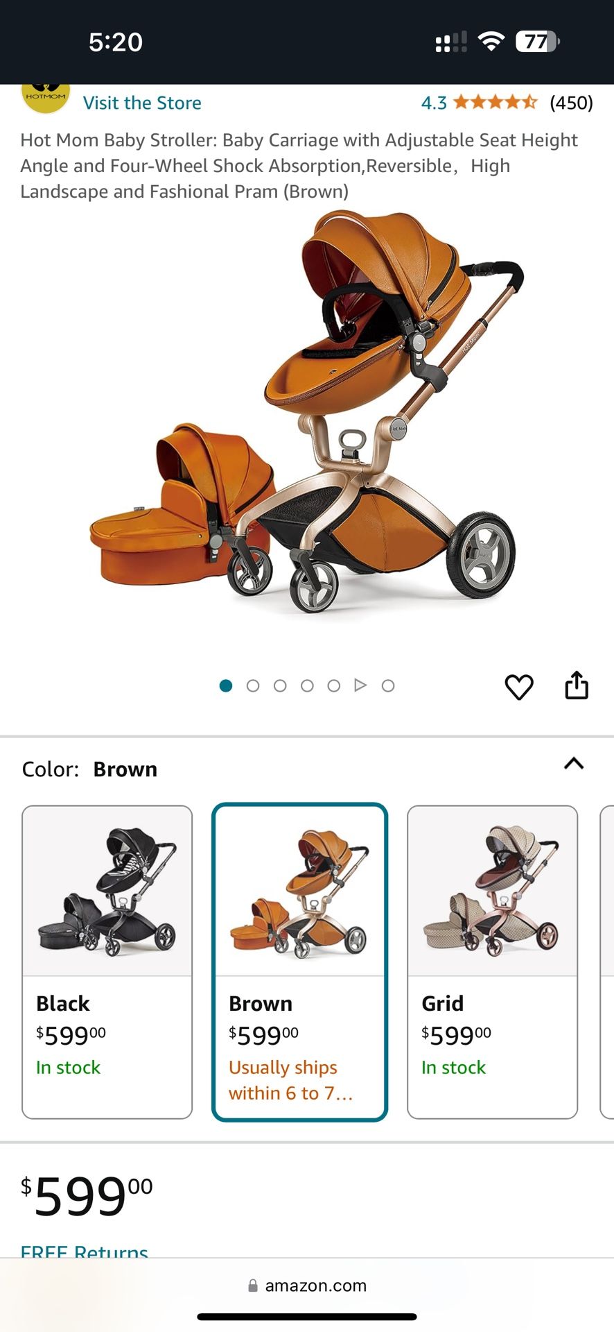 Hot Mom Stroller Brand New Barely Used