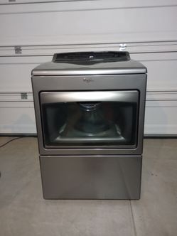 Whirlpool Cabrio Gas Dryer Chrome Shadow  Excellent Working Condition
