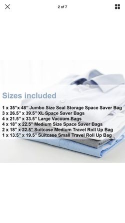  18 Space Saver Vacuum Storage Bags, Vacuum Sealed