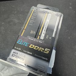 2x32gb 64gb teamgroup ddr5 ecc ram memory sticks 5200mhz