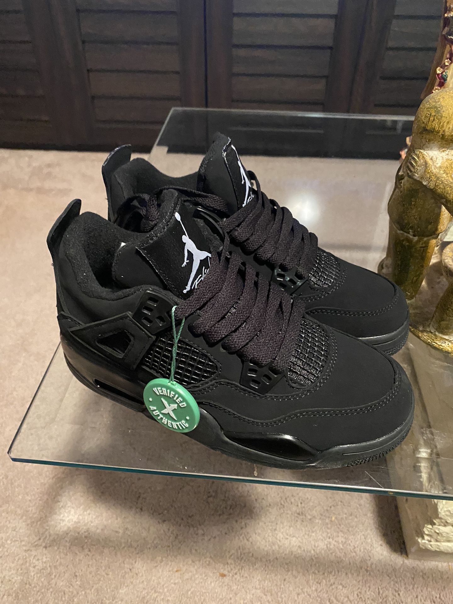 Nike Air Jordan Retro 4 ( CT8527-400) Black Cat Size 4.5 BB Shoes 