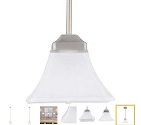 New Hampton Bay Nove Mini-Pendant Fixture in Brushed Nickel