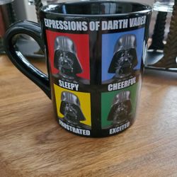 Expressions Of Darth Vader Coffee Mug,  Like New