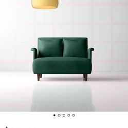 Velvet Sofa/Twin Bed