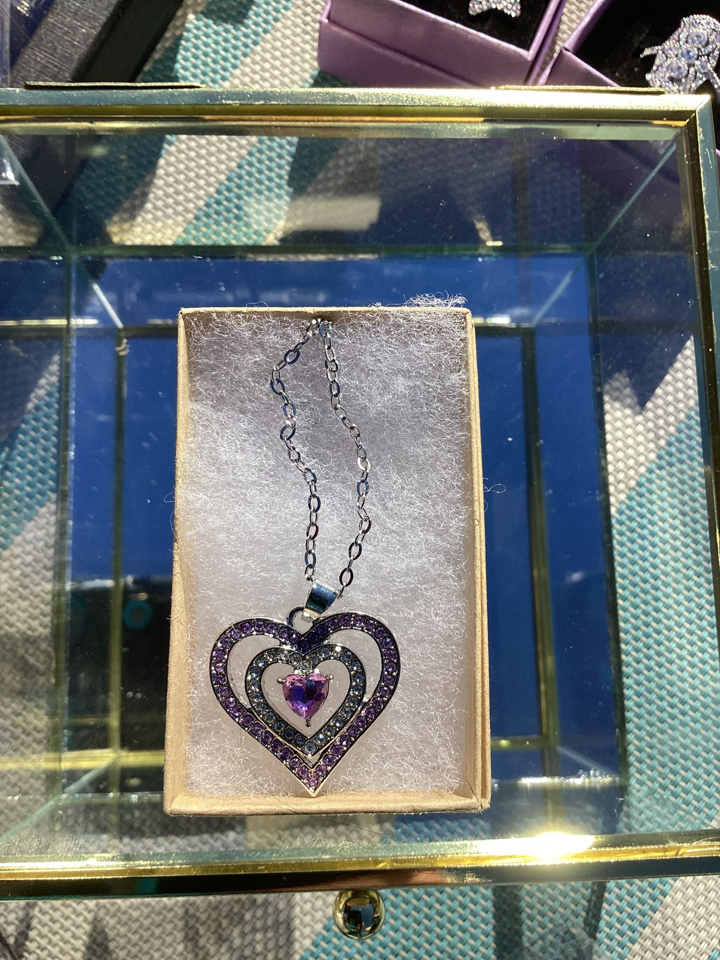 Amethyst Heart Necklace