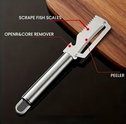 Multifunctional bottle opener, peeler, fish scale remover , fruit peeler… $10