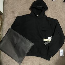 Black Essentials Hoodie 