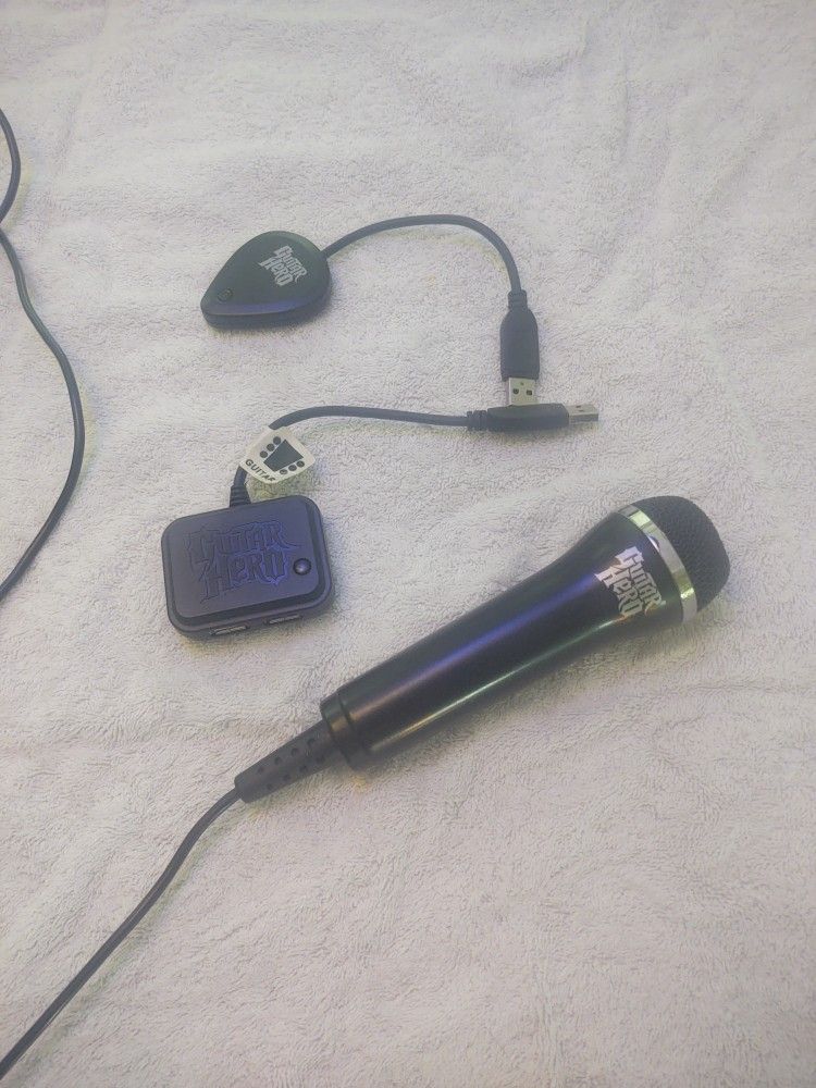 PS3 Guitar Hero Wireless Receivers & Microphone