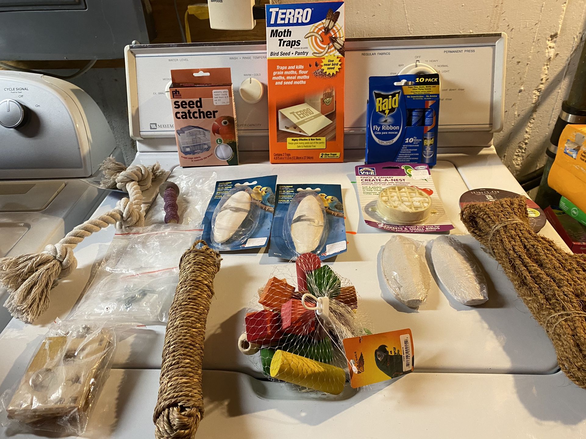 Miscellaneous Bird Toys & Supplies. Well over $125 Worth
