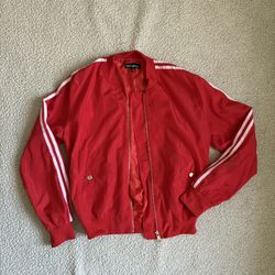 Red Bomber Jacket 