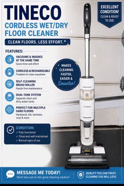 Tineco Cordless Wet Dry Vacuum Floor Cleaner