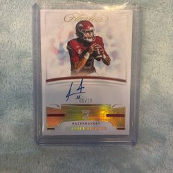 2021 Panini Feleipe Franks RC Rookie Signed 1 /15
