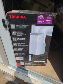 Toshiba
14,000 BTU (12,000 BTU DOE) 115-Volt Inverter Wi-Fi Quiet Portable Air Conditioner w/Heat up to 550 sq. ft. in White