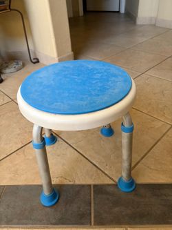 Shower stool, short $12  clean & sturdy
