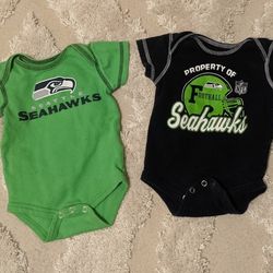 Seahawks Onesies 0-3 Months