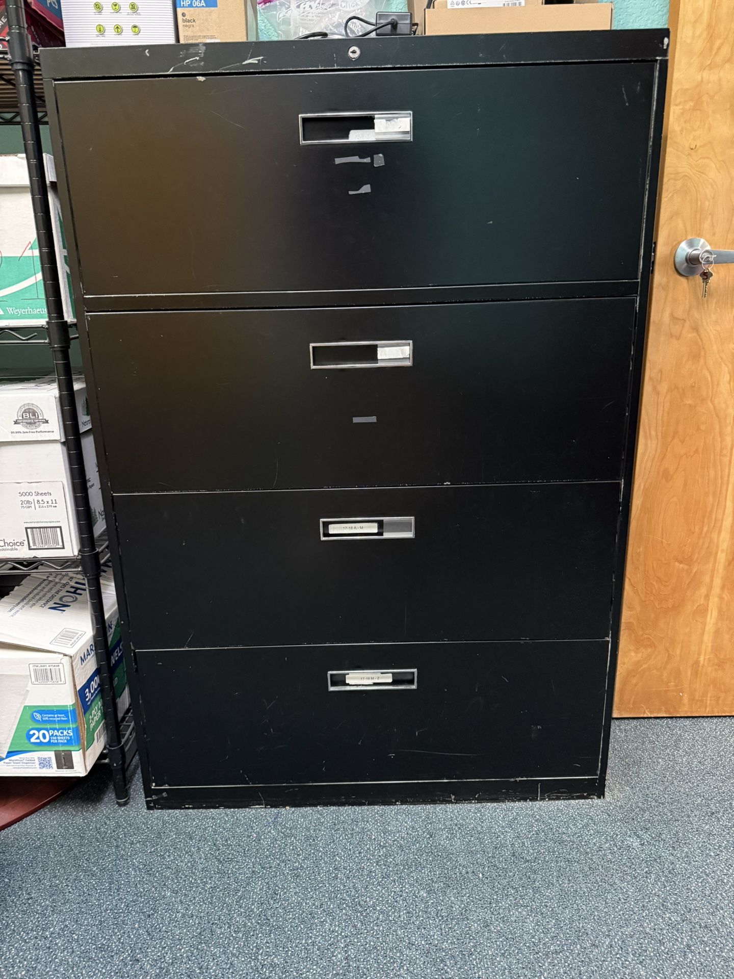 Black Filing Cabinet