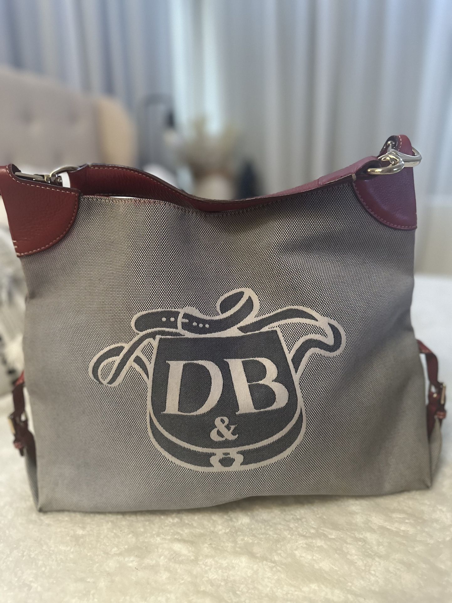 DOONEY BOURKE Monogram Jacquard Hobo Purse