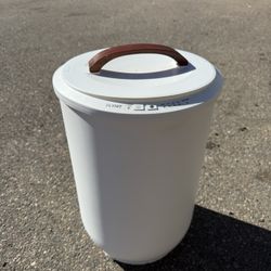 SAMEAT Heated Towel Warmers for Bathroom - Large Towel Warmer Bucket, Wood Handle, Auto Shut Off, Fits Up to Two 40"X70" Oversized Towels