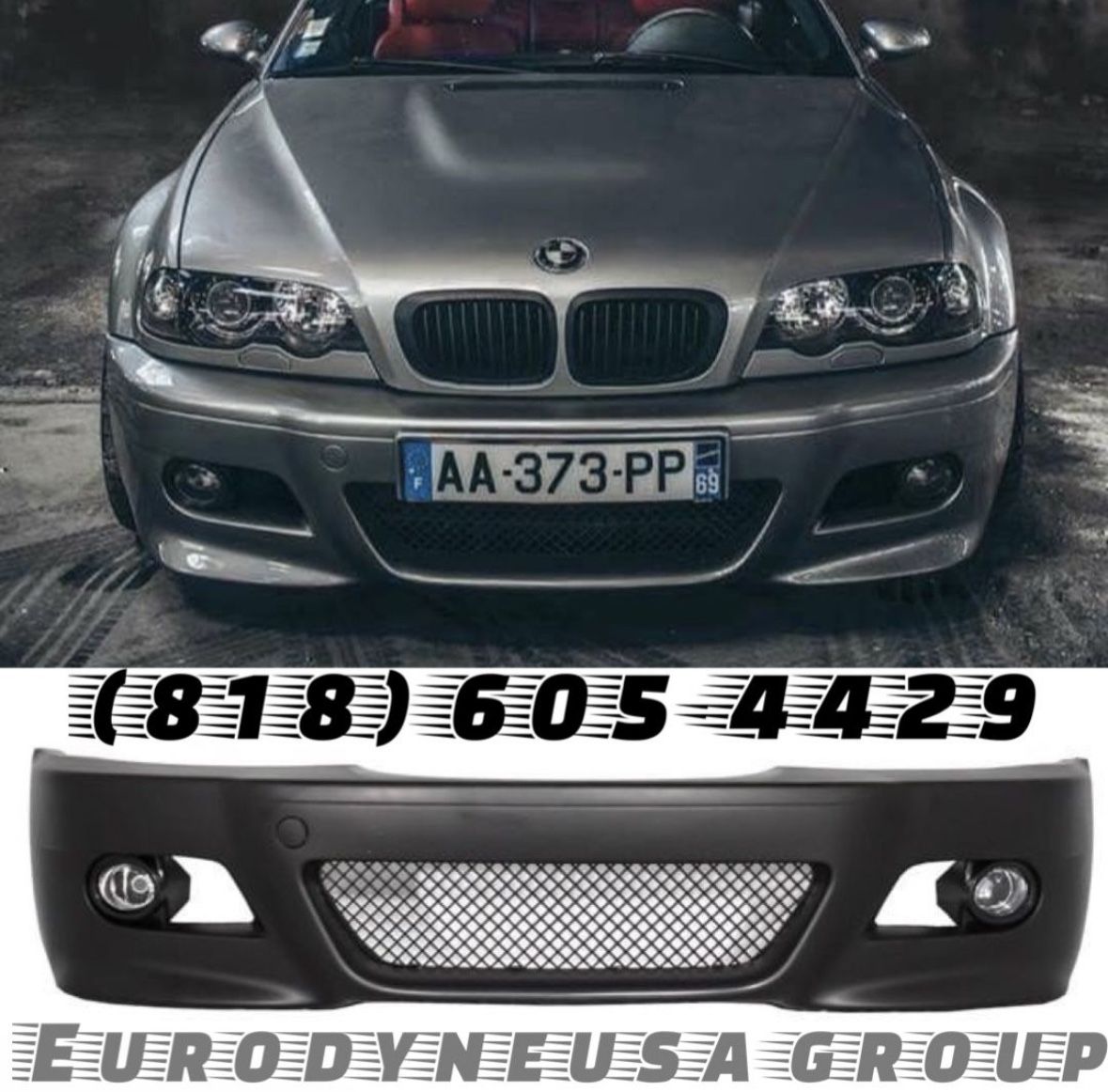 97-04 Bmwee E46 M3 Front Bumper cover Complete Fits 323i 325i 328i 330ci 323ci 325ci 328ci 330ci
