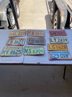 Vintage License Plates