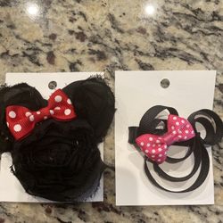 Minnie Mouse Hair Clips $4 Each 