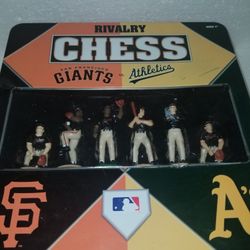 San Franciso Giants Vs. Athletics Rivary Chess Set