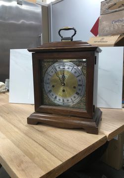 Antique clock wood